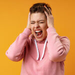 Fail: Portrait Of Very Frustrated And Angry Screaming Woman