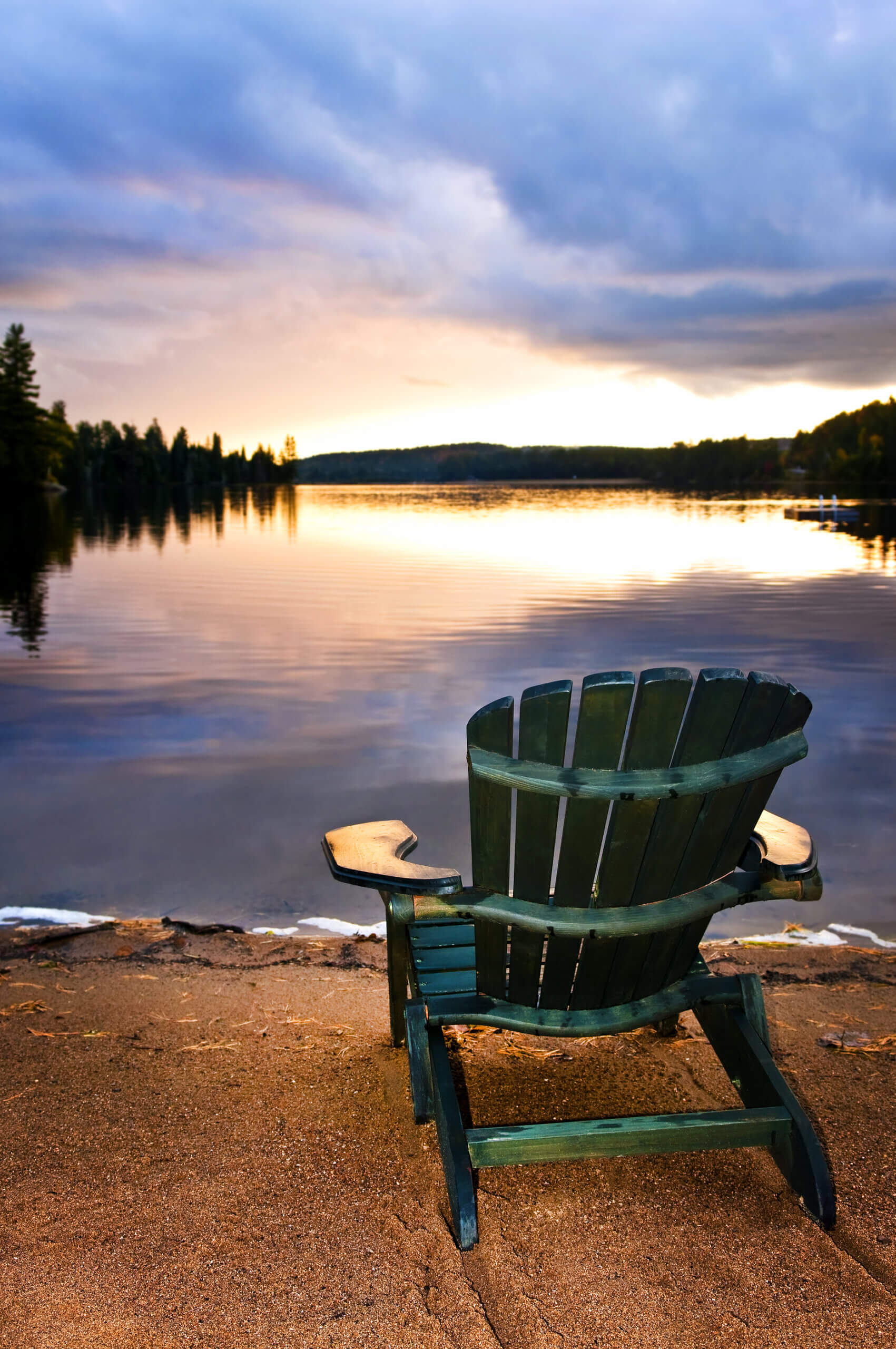 First World Problem - Beach Chair at Sunset