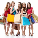 Customers - Women with shopping bags